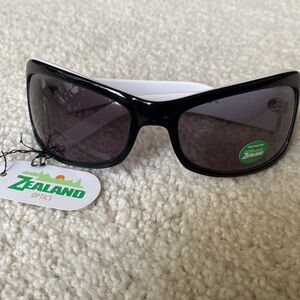 NWT Zealand Optics Black and White Sunglasses